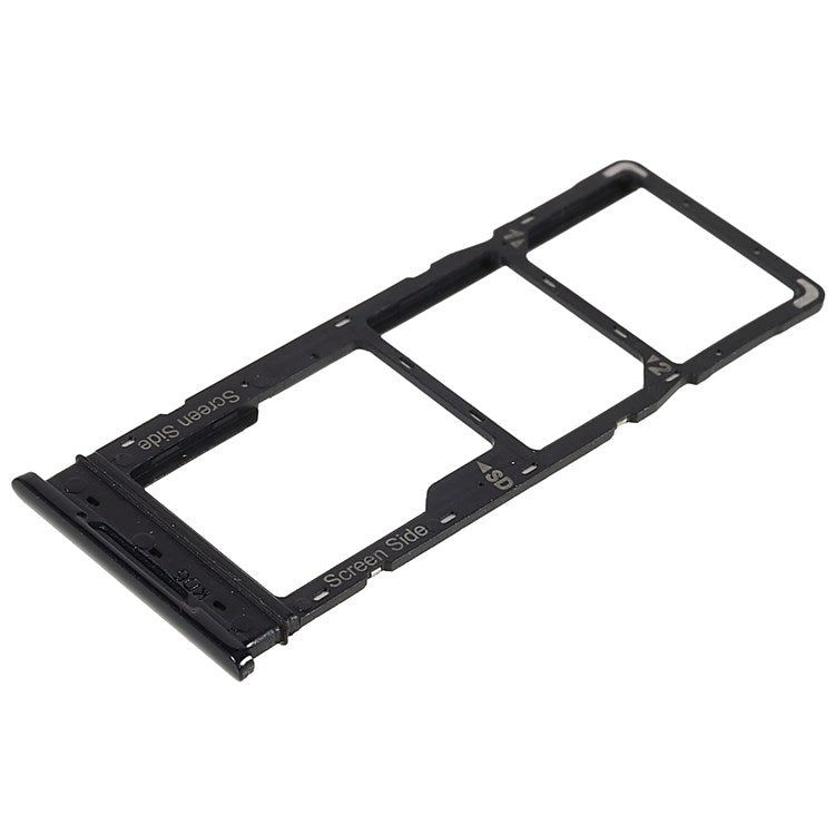 For Tecno Spark 5 Air KD6 Dual SIM Cards + Single SD Card Tray Holder Replacement (without Logo) - Black