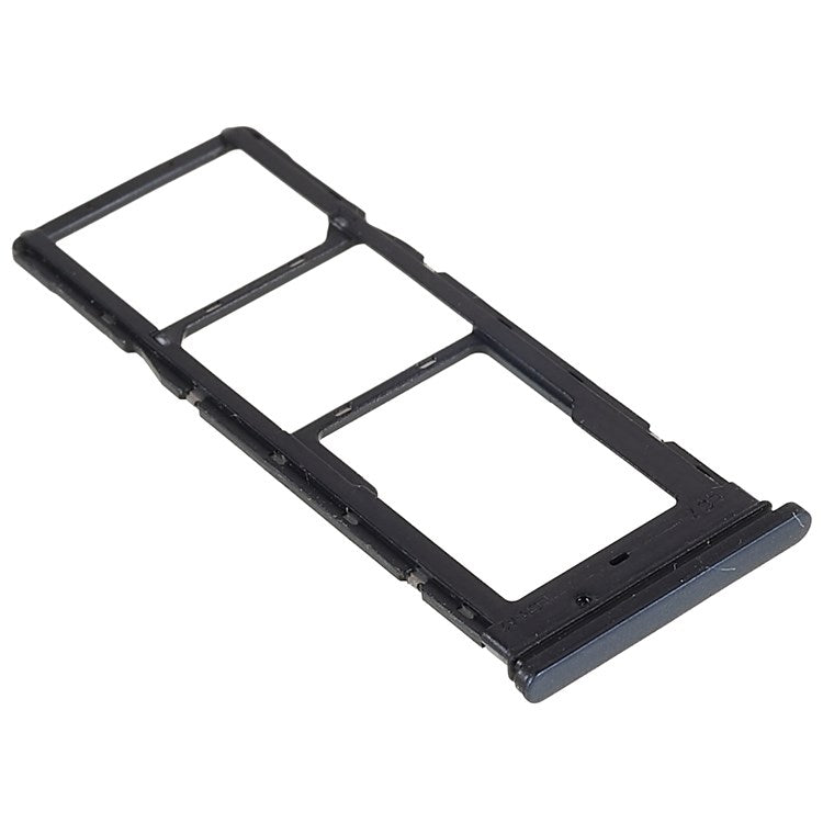 For Tecno Camon 17P CG7 Dual SIM Cards + Single SD Card Tray Holder Replacement (without Logo) - Black