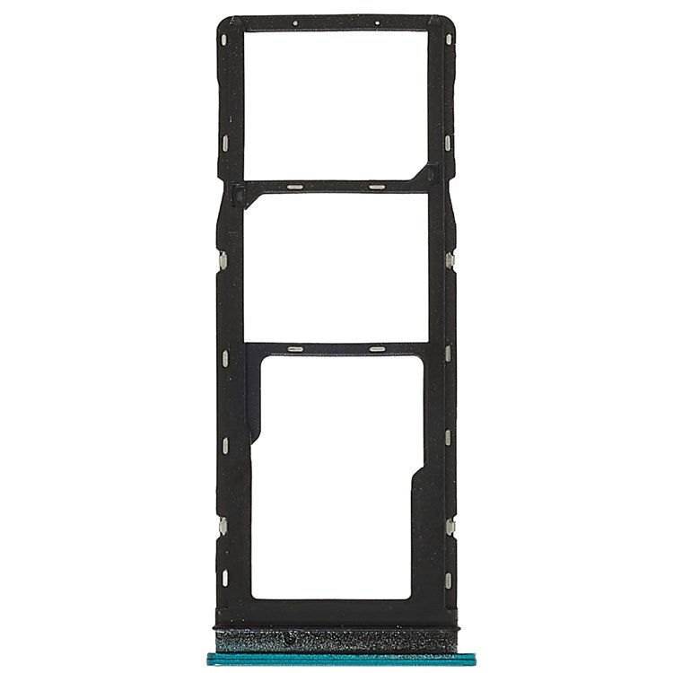 For Infinix Hot 9 X655C, X655, X655D / Hot 9 Pro X655F Dual SIM Cards + Single SD Card Tray Holder Replacement (without Logo) - Green