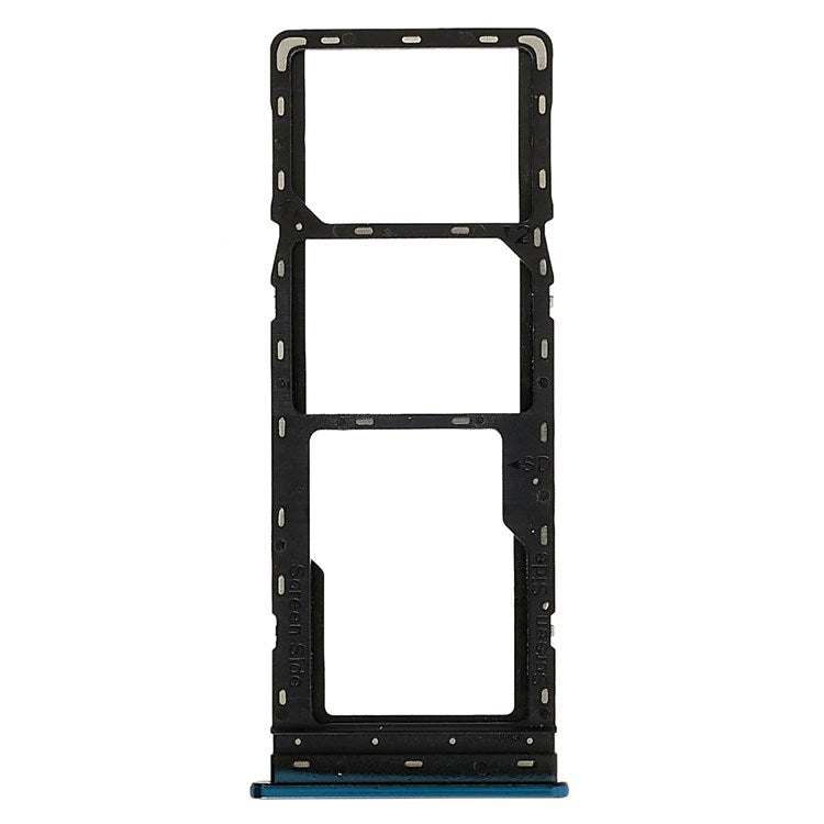 For Tecno Spark 4 KC2, KC8 / Camon 12 4G CC7 Dual SIM Card + SD Card Tray Holder Replacement (without Logo) - Blue
