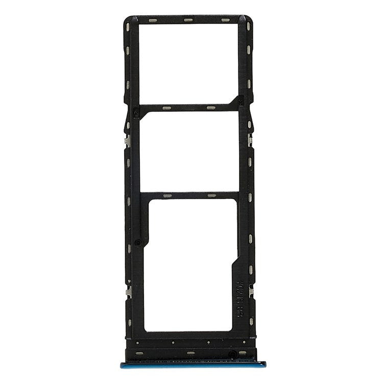For Tecno Spark 4 KC2, KC8 / Camon 12 4G CC7 Dual SIM Card + SD Card Tray Holder Replacement (without Logo) - Blue