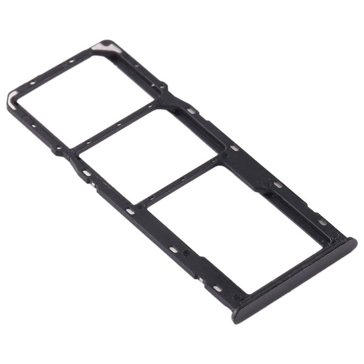 For OPPO Realme 5 Dual SIM Card + TF Card Tray Holder Replacement (without Logo) - Black