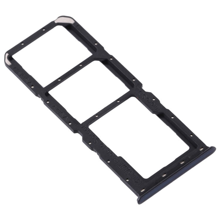 For OPPO A91 / F15 Dual SIM Card + TF Card Tray Holder Replacement (without Logo) - Black