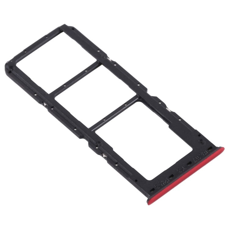 For OPPO A91 / F15 Dual SIM Card + TF Card Tray Holder Replacement (without Logo) - Red