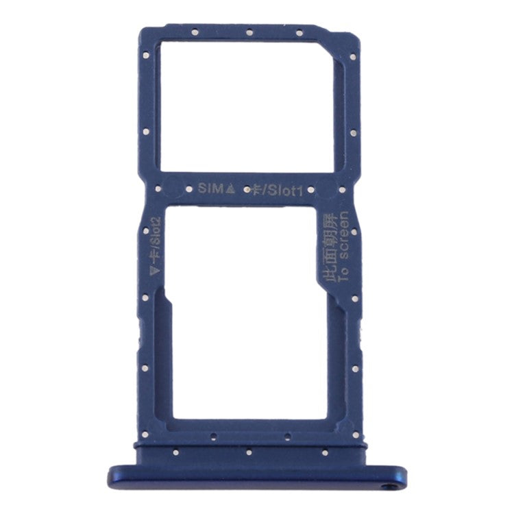 For Huawei Y9s Dual SIM Card Tray Holder Replacement (without Logo) - Blue
