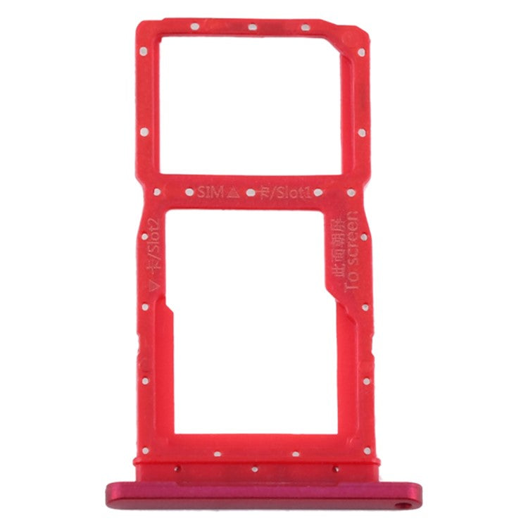 For Huawei Y9s Dual SIM Card Tray Holder Replacement (without Logo) - Red