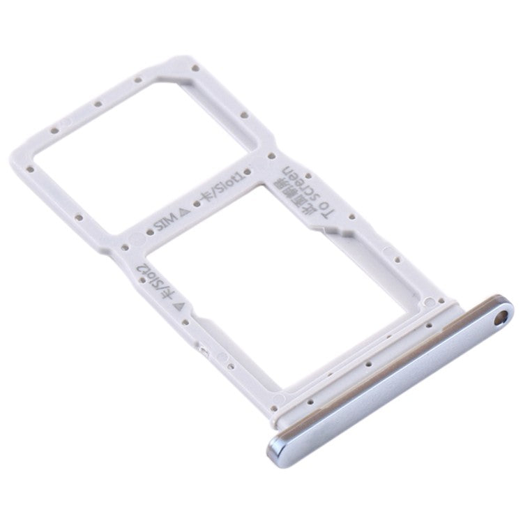 For Huawei Y9s Dual SIM Card Tray Holder Replacement (without Logo) - Silver