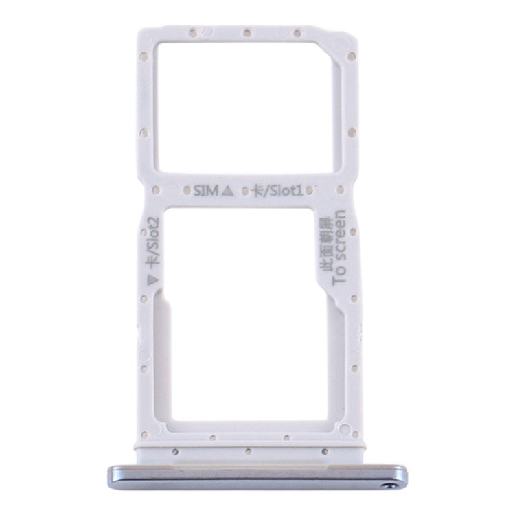 For Huawei Y9s Dual SIM Card Tray Holder Replacement (without Logo) - Silver
