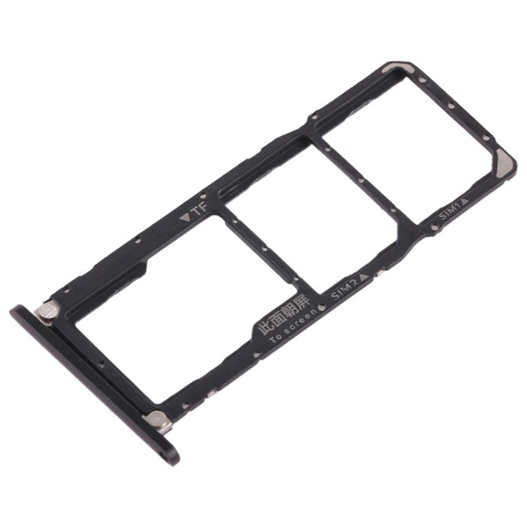 For Huawei Honor 8X Max Dual SIM Card + TF Card Tray Holder Replacement (without Logo) - Black