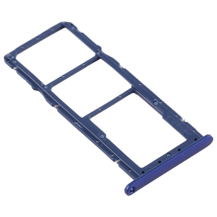 For Huawei Y6s (2019) Dual SIM Card + TF Card Tray Holder Phone Replacement Part (without Logo) - Blue