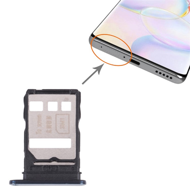 For Honor 50 Dual SIM Card Tray Holder Replacement Part (without Logo) - Blue