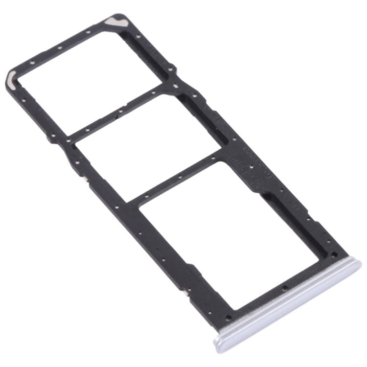 For Realme 7 (Global) / Realme 7 (Asia) Dual SIM Card + TF Card Tray Holder Replacement Part (without Logo) - Silver