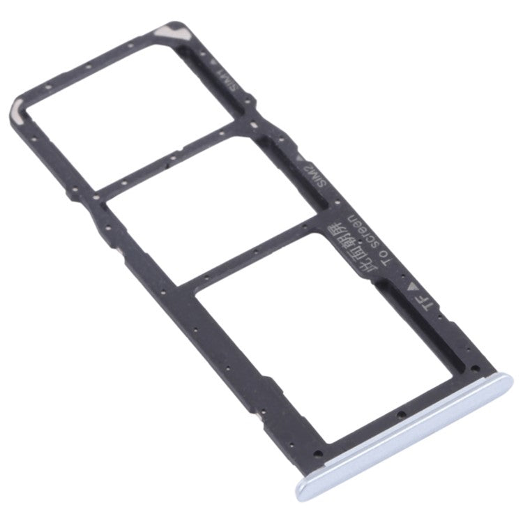 For Realme 7 (Global) / Realme 7 (Asia) Dual SIM Card + TF Card Tray Holder Replacement Part (without Logo) - White