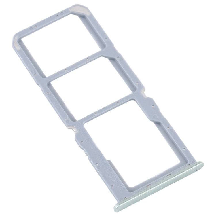For Realme C30 4G Dual SIM Card + TF Card Tray Holder Replacement Part (without Logo) - Green