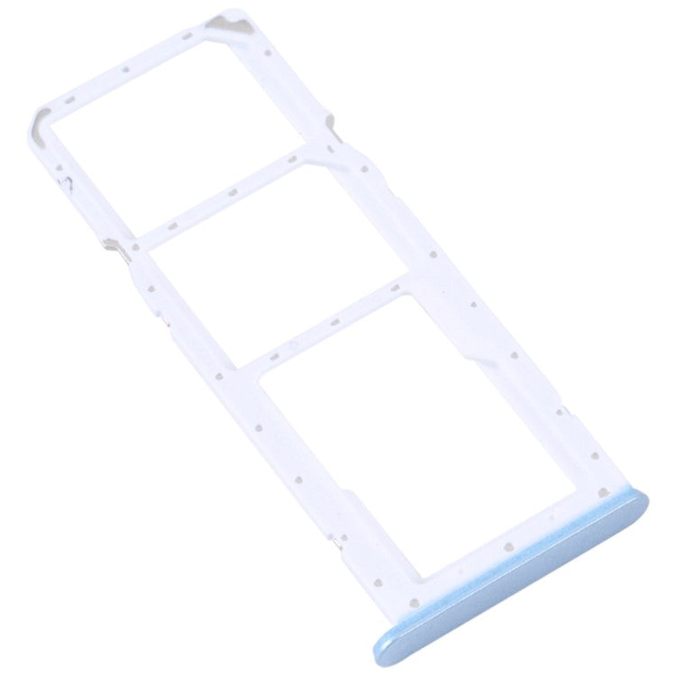 For Oppo A17 4G Dual SIM Card + TF Card Tray Holder Replacement Part (without Logo) - Blue