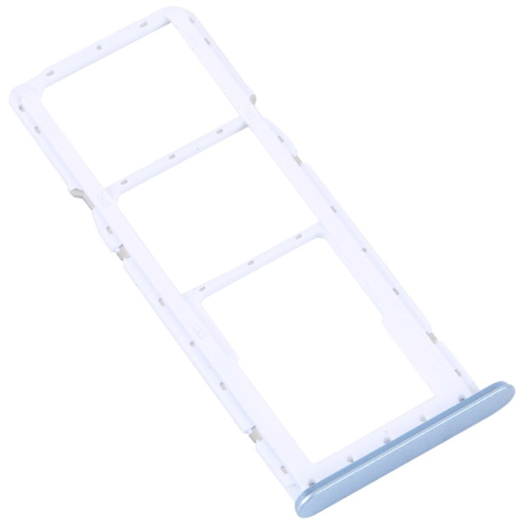 For Oppo A17 4G Dual SIM Card + TF Card Tray Holder Replacement Part (without Logo) - Blue