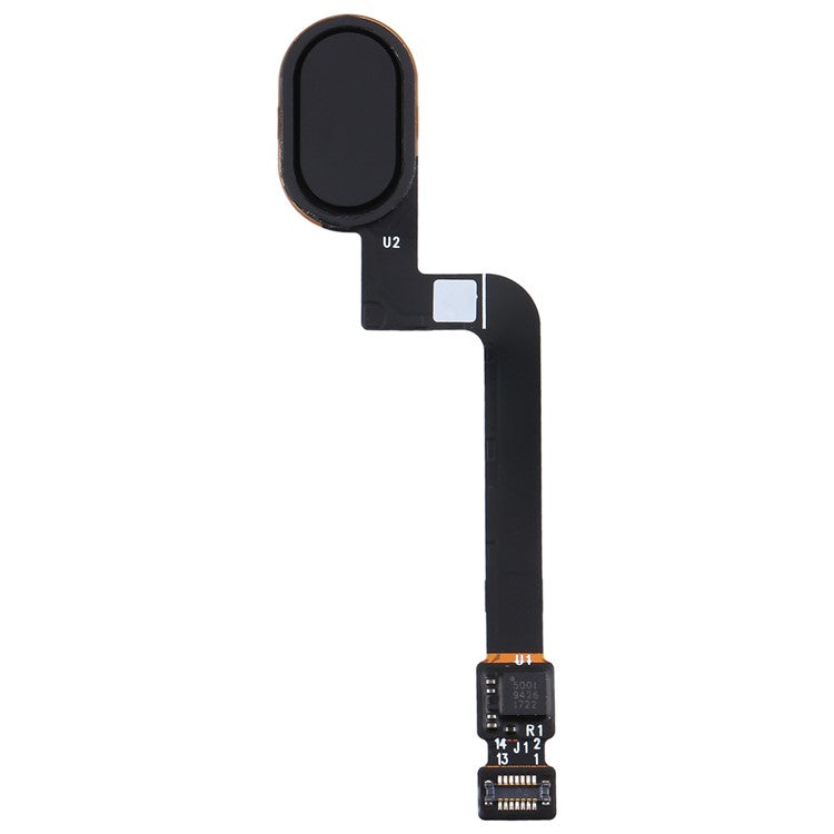 For Motorola Moto G5S OEM Home Key Fingerprint Button Flex Cable Repair Part (without Logo) - Black