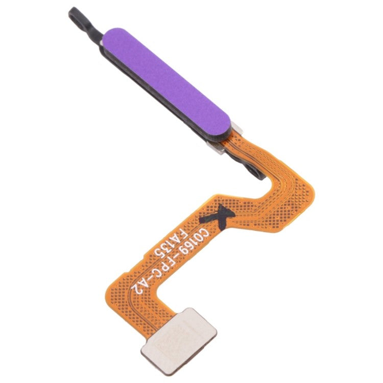 For OPPO A52 CPH2061 OEM Home Key Fingerprint Button Flex Cable Part Replacement (without Logo) - Purple