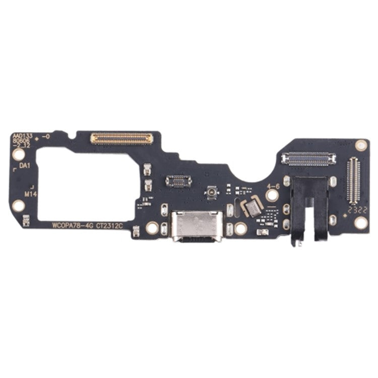 For Oppo A78 4G Dock Connector Charging Port Flex Cable Repair Part (Without Logo)
