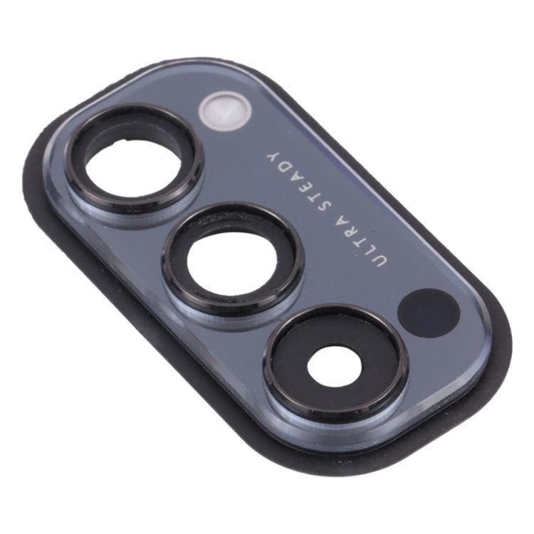 OEM Back Camera Lens Holder Cover with Glass Part (without Logo) for Oppo Reno4 5G PDPM00/PDPT00/CPH2091 - Black