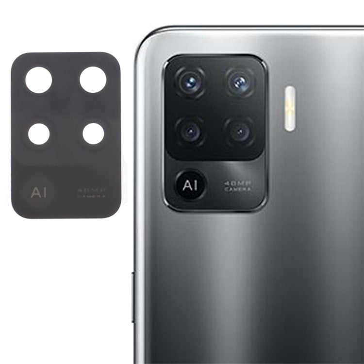 For Oppo A94 CPH2203 Rear Back Camera Lens Cover Replacement Part (without Logo)