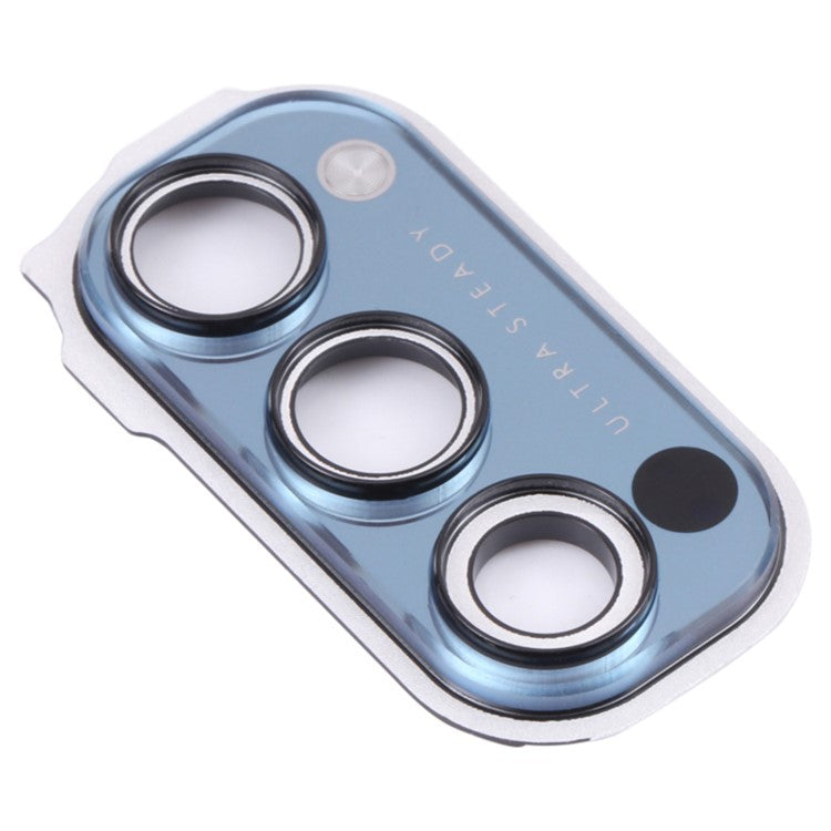 For Oppo Reno4 Pro 5G PDNM00, PDNT00, CPH2089 OEM Back Camera Lens Holder Cover with Glass Part (without Logo) - Blue