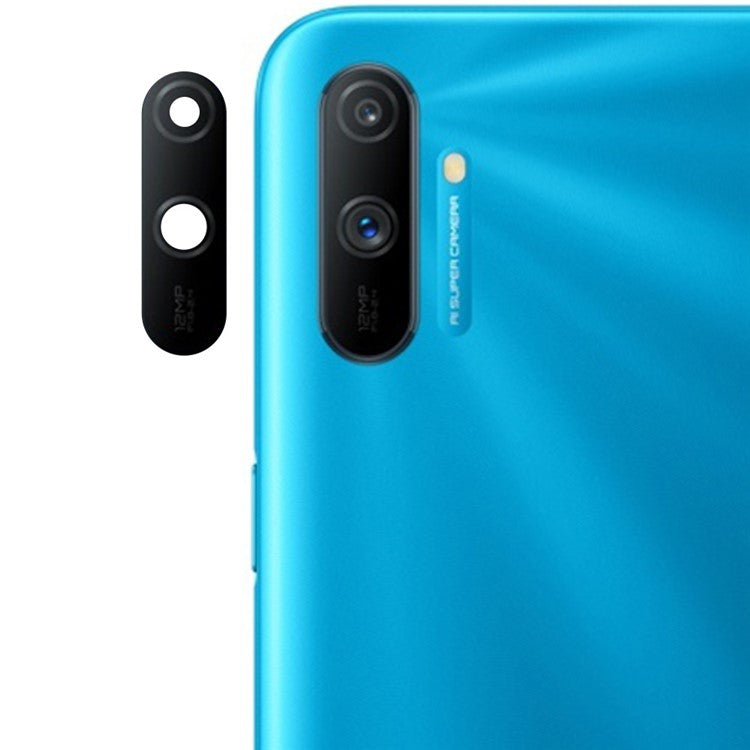 For Realme C3 (without Fingerprint) Rear Back Camera Lens Cover Replacement Part (without Logo)