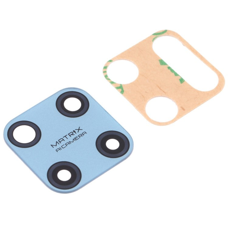 For Realme C25Y RMX3265 RMX3268 Rear Back Camera Lens Cover Replacement Part (without Logo) - Blue