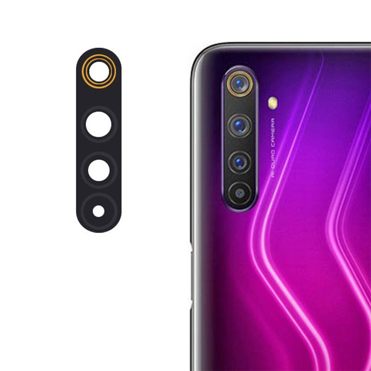 For Realme 6 Pro Rear Back Camera Lens Cover Replacement Part (without Logo)