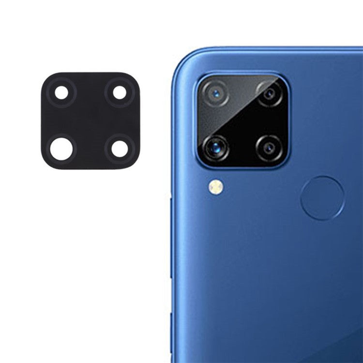 For Realme C15 Rear Back Camera Lens Cover Replacement Part (without Logo)