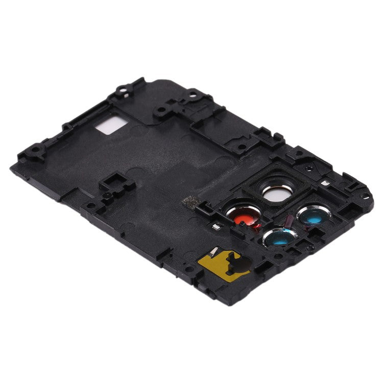 For Huawei P40 lite 4G OEM Mainboard Plate Cover + Camera Lens Ring Cover Part with NFC Function (without Logo) - Black