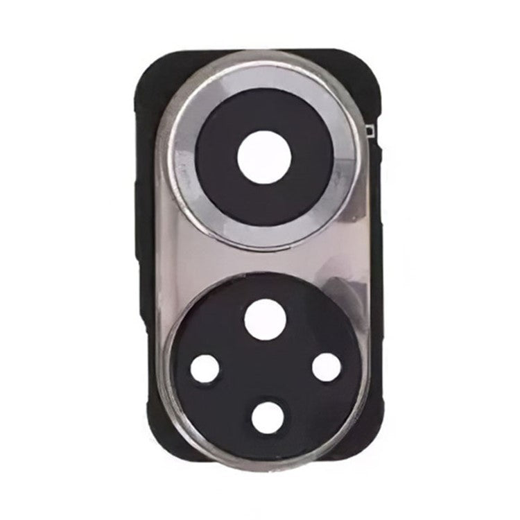 For Honor 50 OEM Back Camera Lens Holder Cover with Glass Replacement Part (without Logo) - Silver