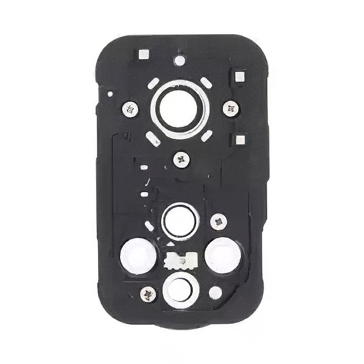 For Honor 50 OEM Back Camera Lens Holder Cover with Glass Replacement Part (without Logo) - Silver