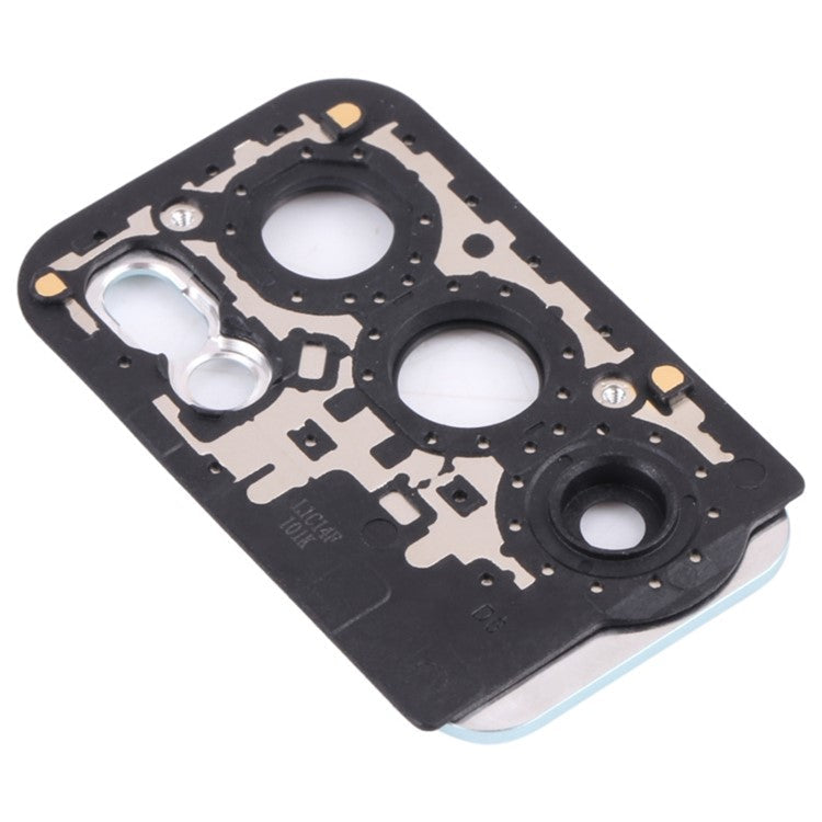 For Oppo Reno6 5G PEQM00 CPH2251 OEM Back Camera Lens Holder Cover with Glass Part (without Logo) - Blue