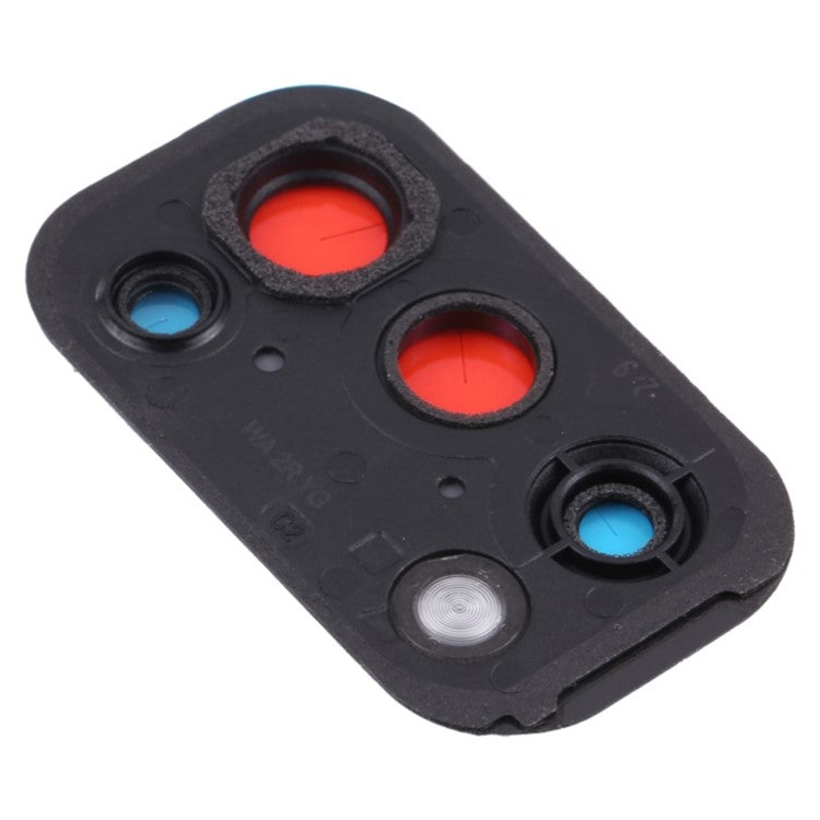 For Oppo Reno5 5G PEGM00 PEGT00 CPH2145 OEM Back Camera Lens Holder Cover with Glass Part (without Logo) - Black