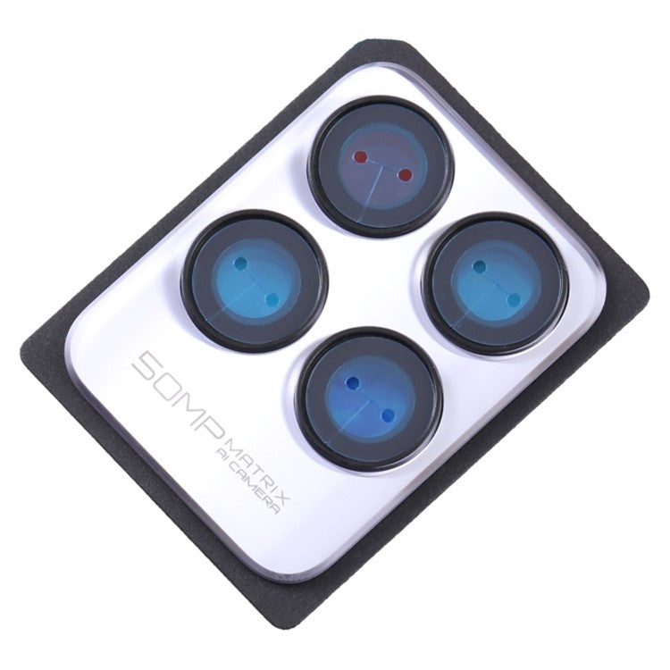 For Realme 8i OEM Back Camera Lens Holder Cover with Glass Part (without Logo) - Purple