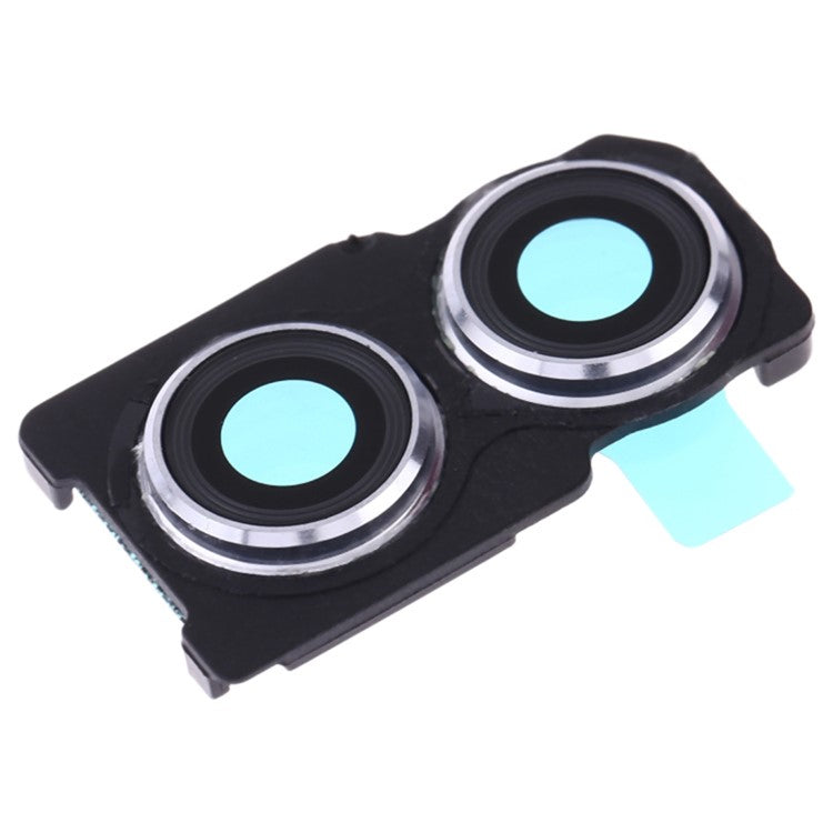 For Huawei Honor 10 Lite OEM Back Camera Lens Holder Cover with Glass Replacement Part (without Logo) - Silver