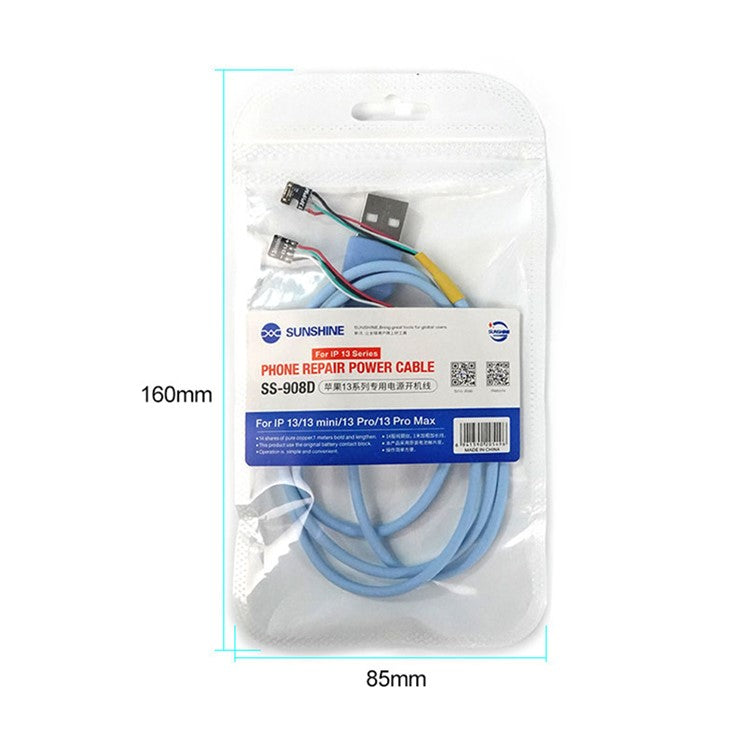 SUNSHINE SS-908D Dedicated Power Cord for iPhone 13 Series Portable Power Cable Compatible with iPhone 13/13 Mini/13 Pro/13 Pro Max