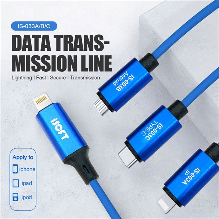 ISOFT IS-003A Data Transmission Cord Lightning to Lightning Easy Copy Data Cable for iPhone