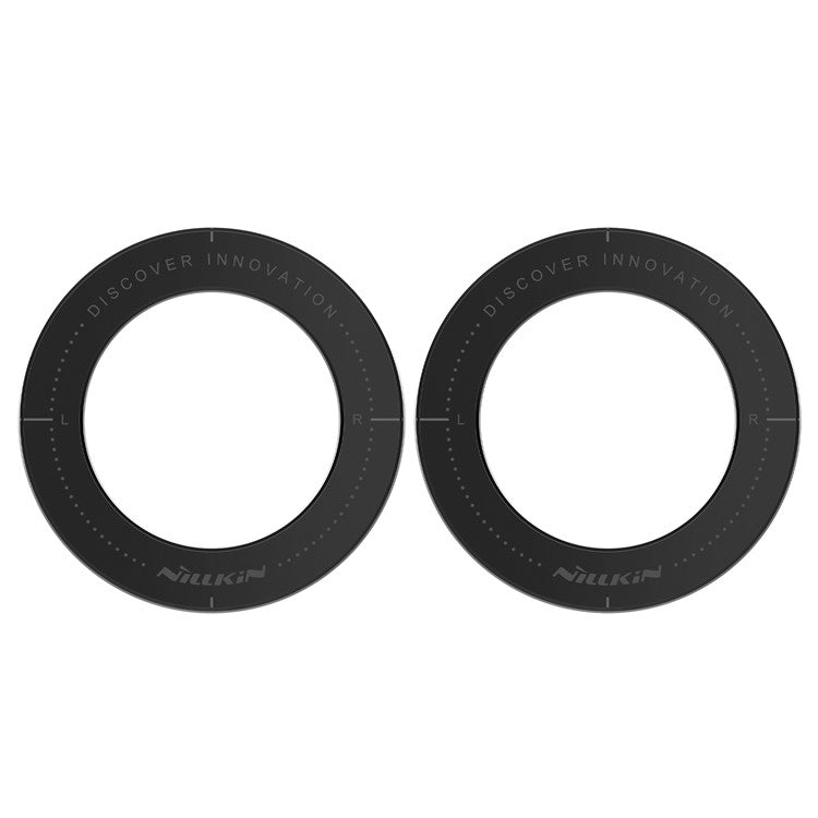 NILLKIN 2Pcs Snaplink Ultra Magnetic Sticker Magnetic Adapter Ring - Black