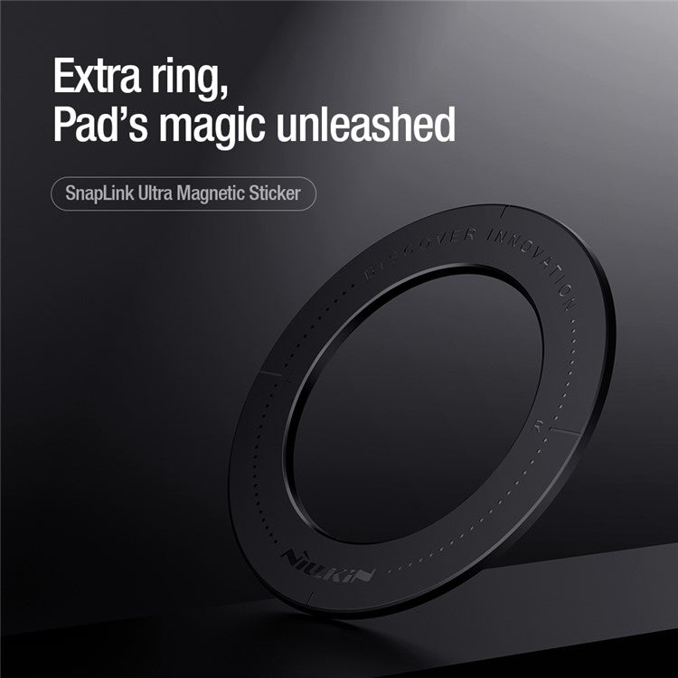 NILLKIN Snaplink Ultra Magnetic Sticker Ultra Thin Magnetic Ring for Tablet - Black
