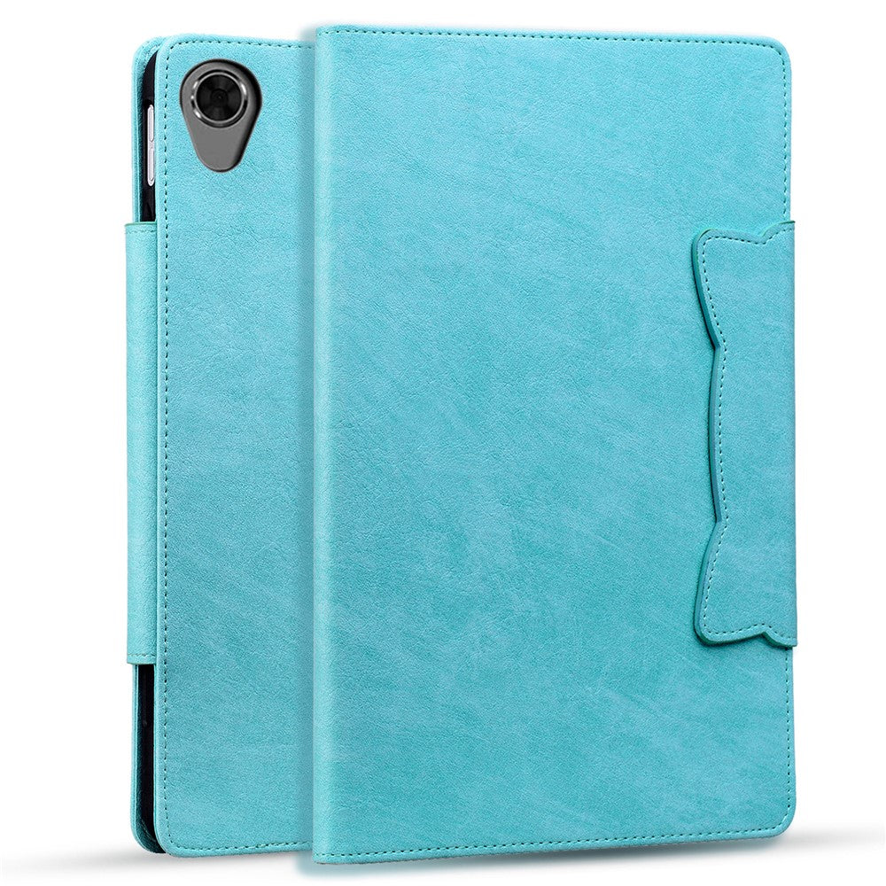 For Lenovo Tab M8 (HD) / M8 (FHD) / M8 (3rd Gen) Stand Case PU Leather Tablet Cover with Card Holder - Sky Blue