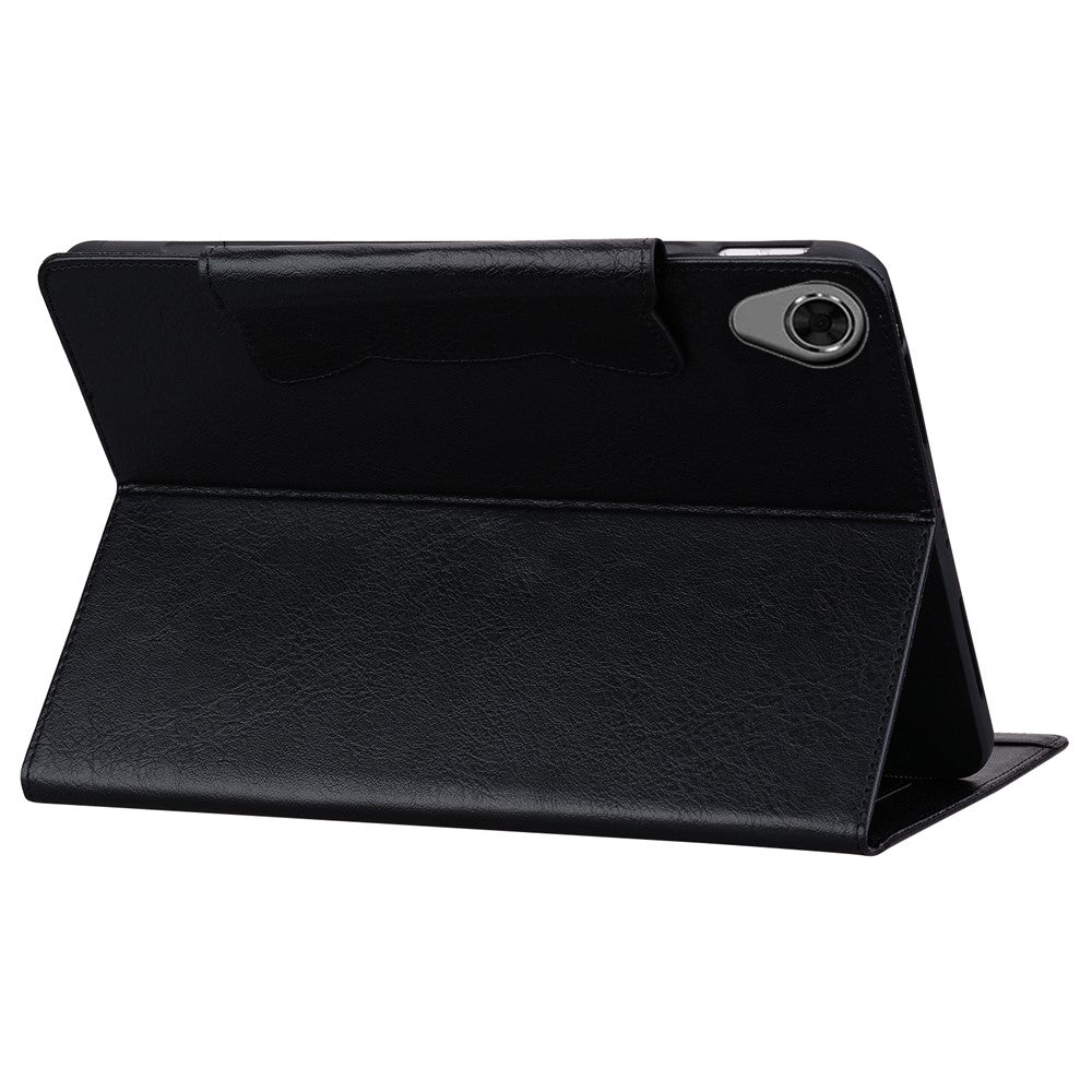 For Lenovo Tab M8 (HD) / M8 (FHD) / M8 (3rd Gen) Stand Case PU Leather Tablet Cover with Card Holder - Black
