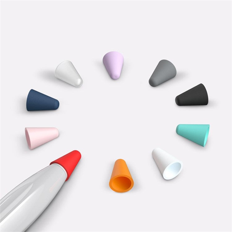 For Huawei M-Pencil 2nd / 1st Generation 10Pcs Touch Screen Stylus Pen Nib Sleeve Silicone Pen Tip Cover - Red