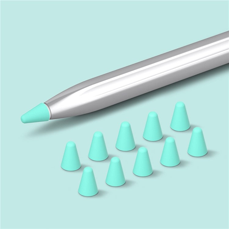 For Huawei M-Pencil 2nd / 1st Generation 10Pcs Touch Screen Stylus Pen Nib Sleeve Silicone Pen Tip Cover - Green