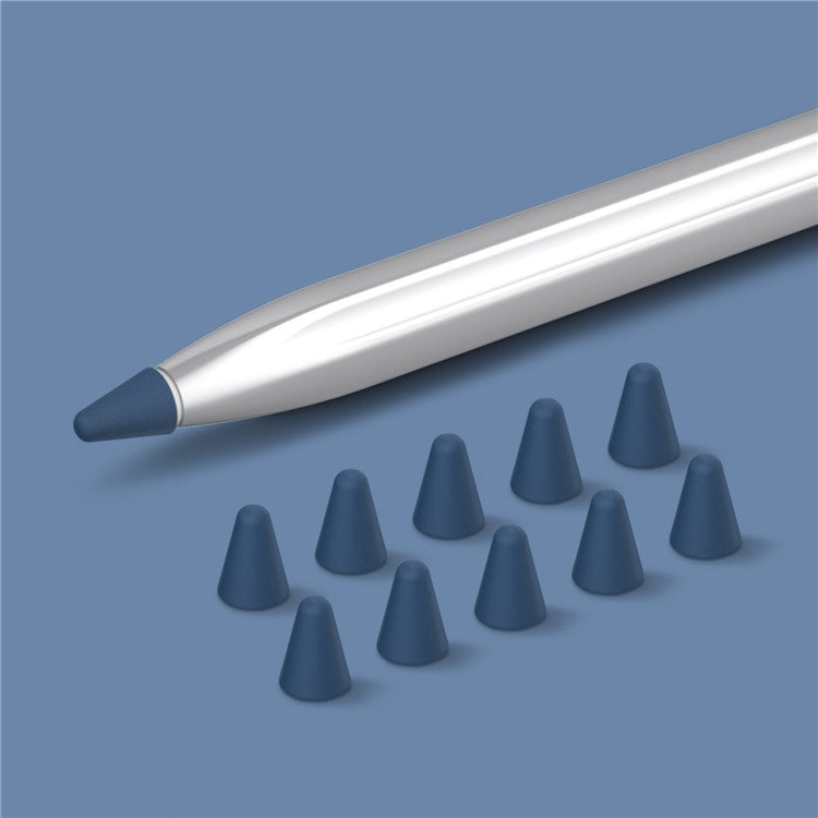 For Huawei M-Pencil 2nd / 1st Generation 10Pcs Touch Screen Stylus Pen Nib Sleeve Silicone Pen Tip Cover - Blue