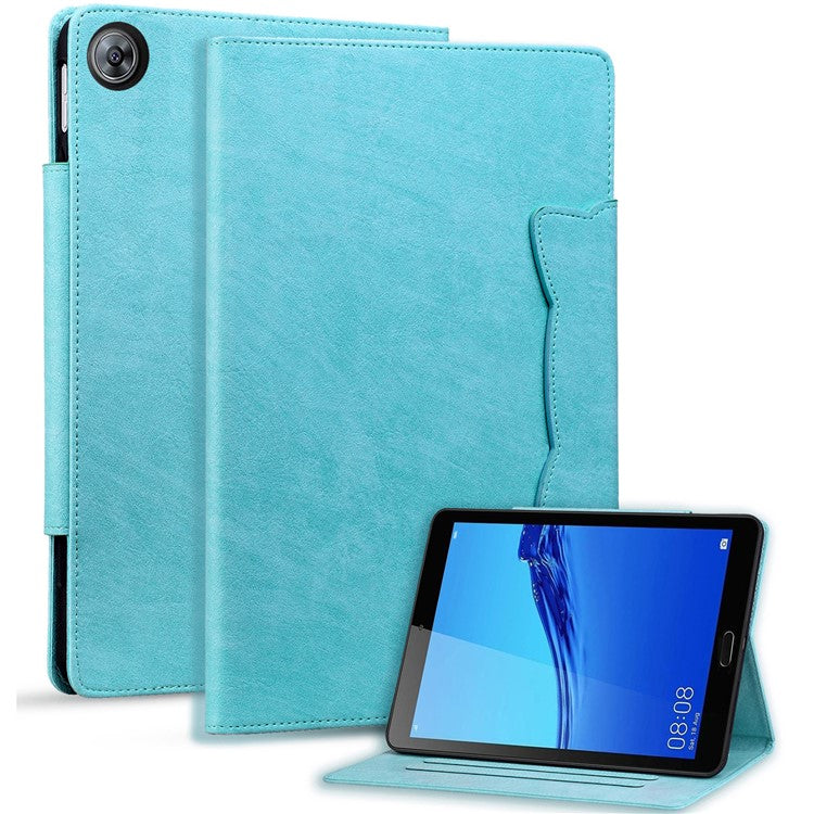 For Huawei Mediapad M5 8 (8.4-inch) Case PU Leather Folio Stand Tablet Cover Cute Magnetic Clasp - Sky Blue