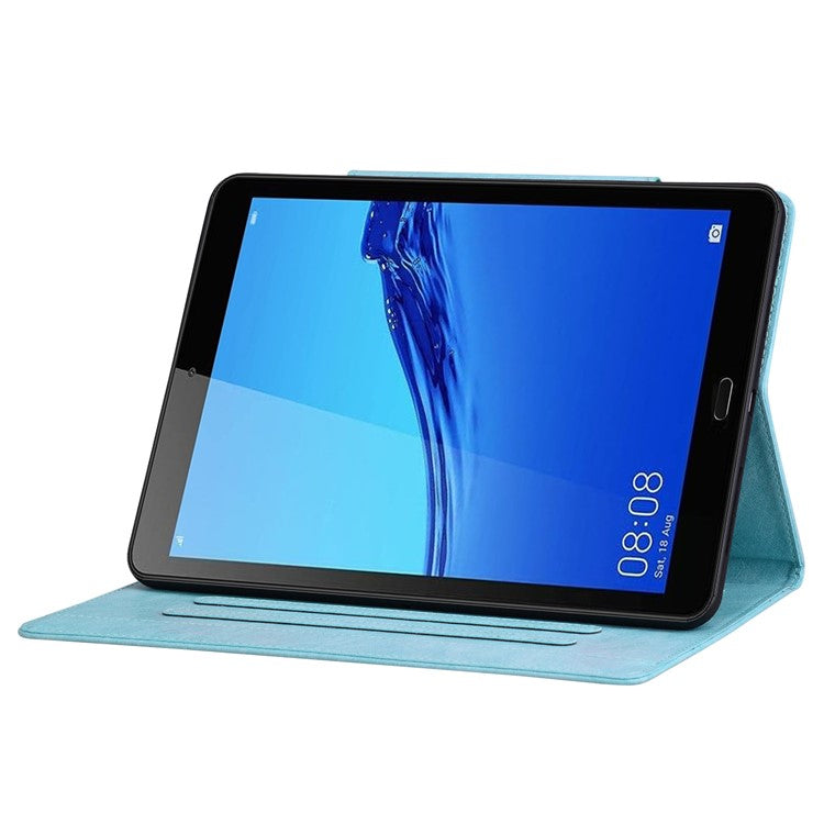 For Huawei Mediapad M5 8 (8.4-inch) Case PU Leather Folio Stand Tablet Cover Cute Magnetic Clasp - Sky Blue