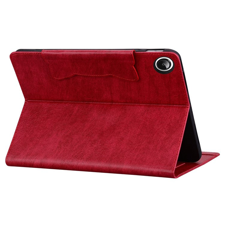 For Huawei MediaPad M5 8 (8.4-inch) Case PU Leather Folio Stand Tablet Cover Cute Magnetic Clasp - Red
