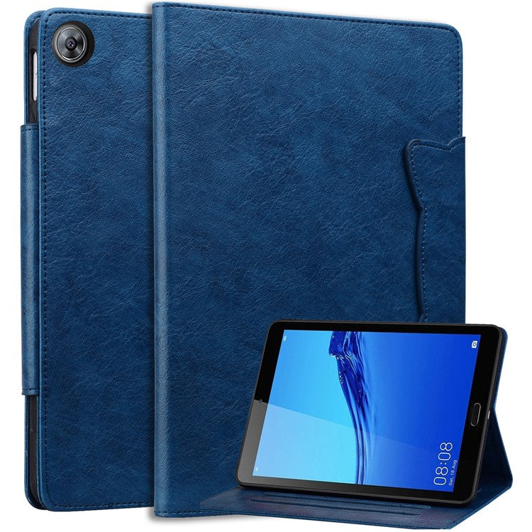 For Huawei MediaPad M5 8 (8.4-inch) Case PU Leather Folio Stand Tablet Cover Cute Magnetic Clasp - Blue